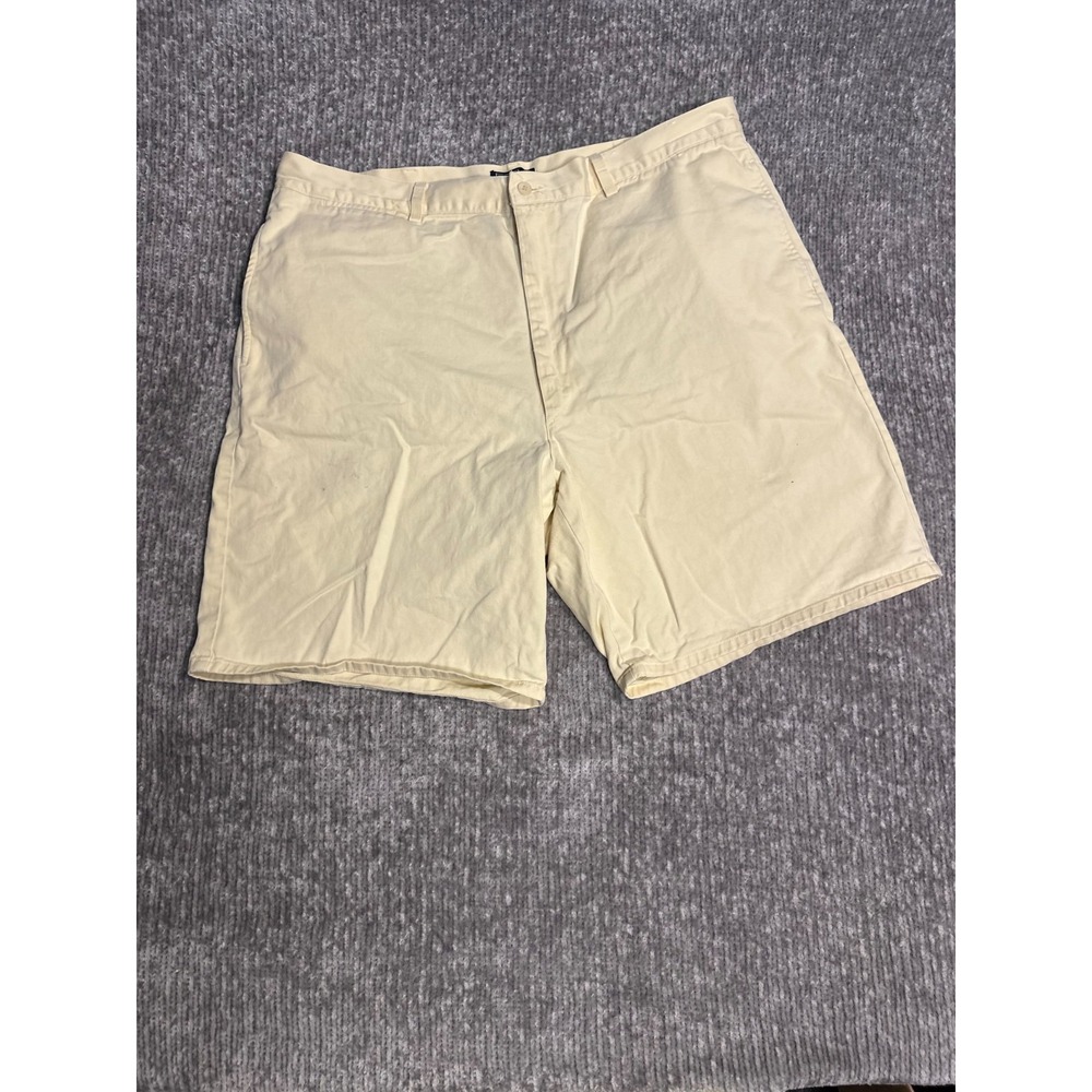 Vintage 90s Polo Ralph Lauren Chino Shorts 40 Made USA Yellow Cotton Preppy